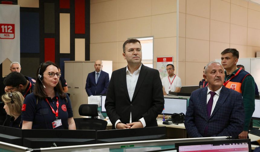 112 Acil Çağrı Merkezi’nde Bayramlaşma