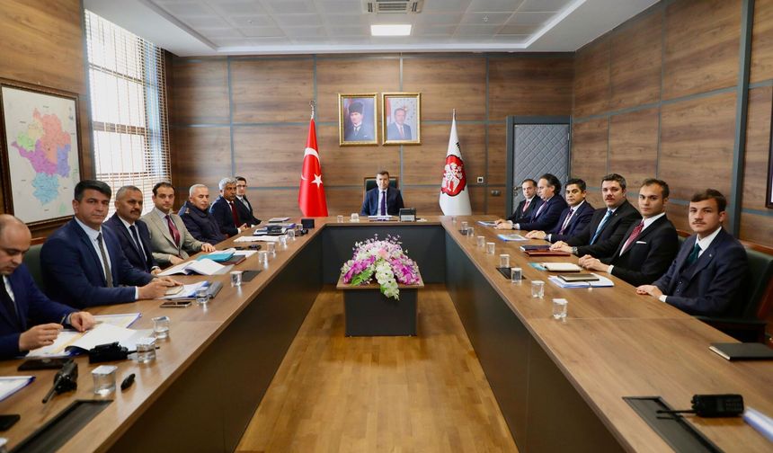 Genişletilmiş Güvenlik ve Asayiş toplantısı yapıldı