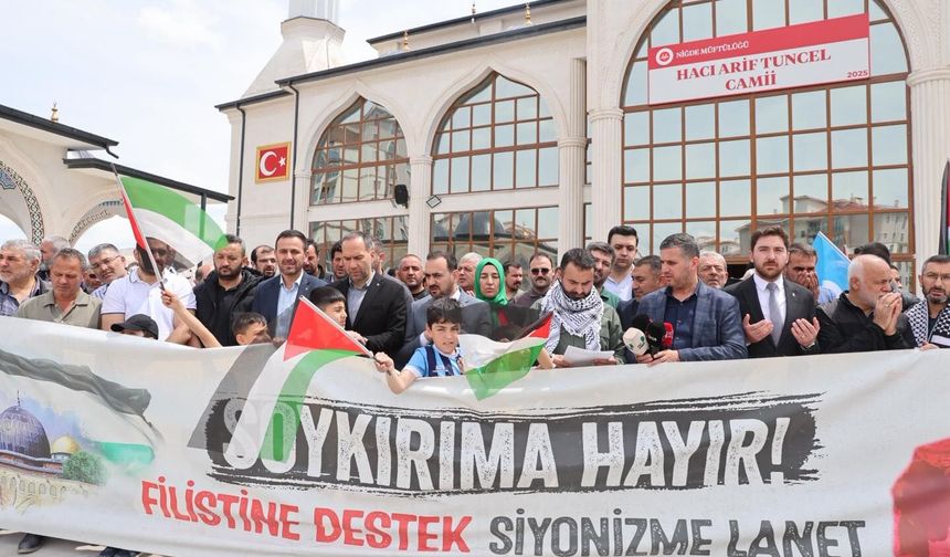 Niğde’de Sumud Filosu’na destek