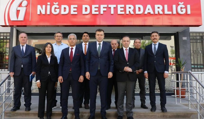 Akmeşe’den, Defterdarlık ve Tapu Müdürlüğüne ziyaret