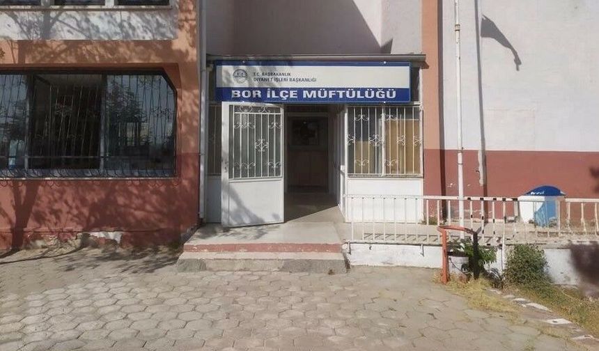 Bor Müftülüğünden teşekkür mesajı