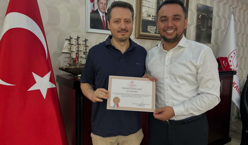 Sağlık Mühendislerine Başarı Belgesi