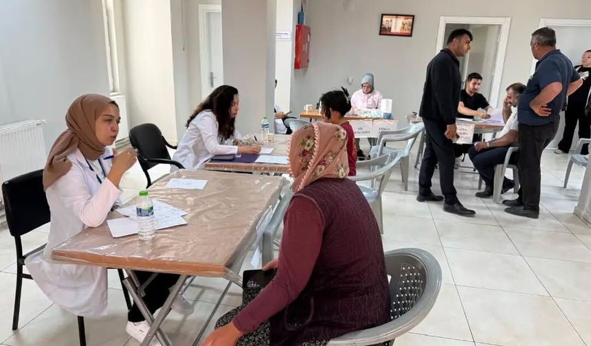 Yıldıztepe Kasabasında sağlık taraması