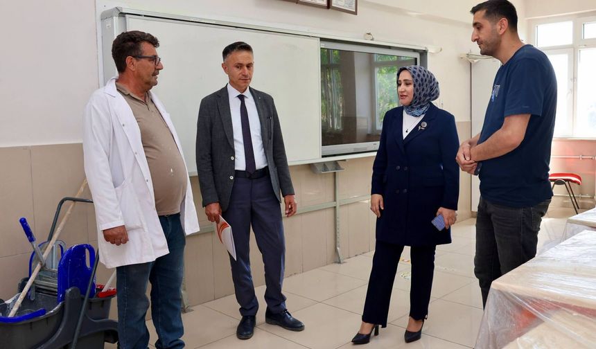 Okul İnşaatları ve Onarım çalışmaları denetlendi