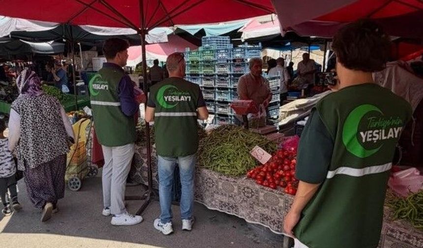 Yeşilay’dan pazarda farkındalık çalışması