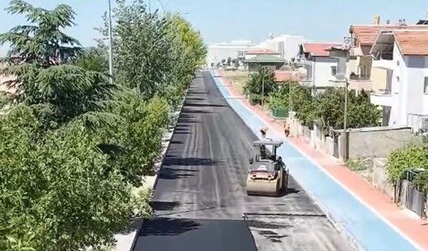 Bor’da bir cadde daha asfalta kavuştu