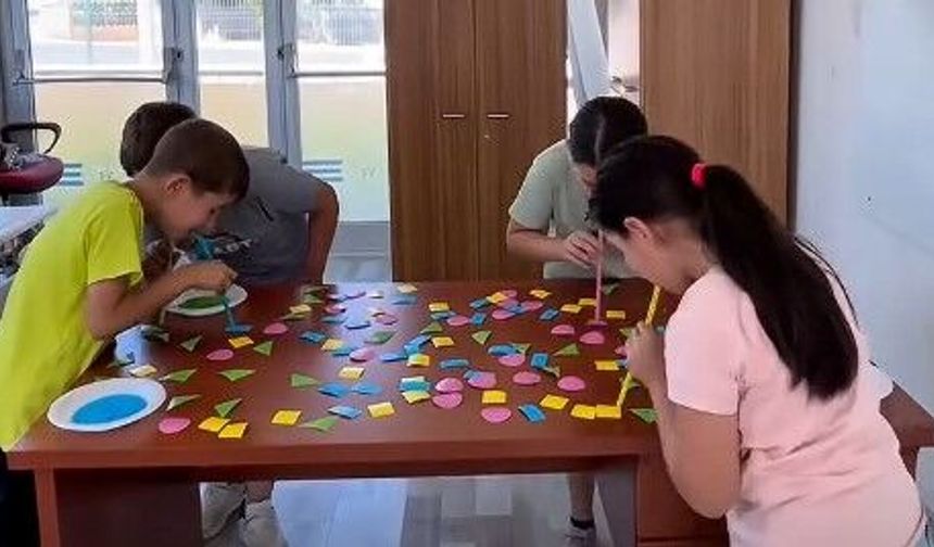 Geometrik Şekiller tabakta öğrenildi