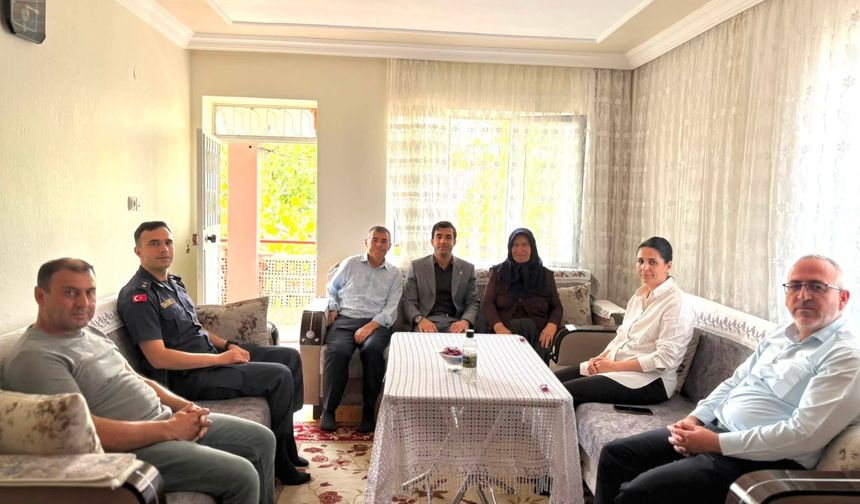 Kaymakam Kalkan’dan gazilere ziyaret