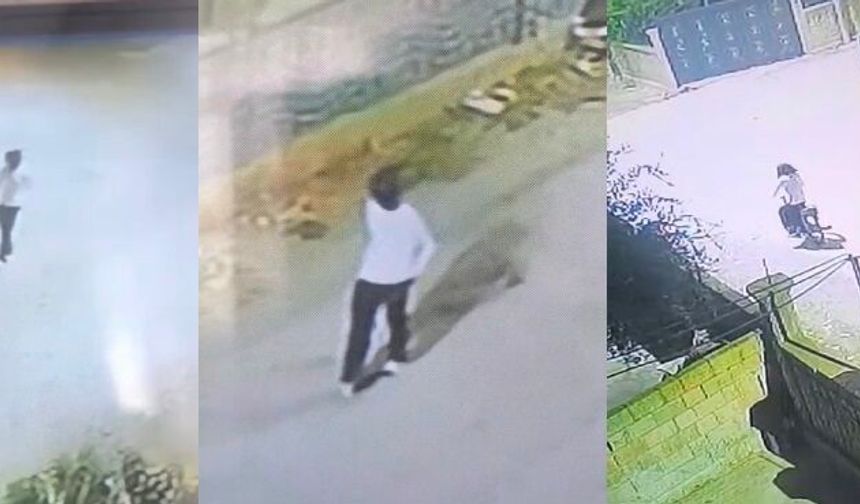 Şanlıurfa’da bir kişi başına poşet geçirip bisiklet çaldı