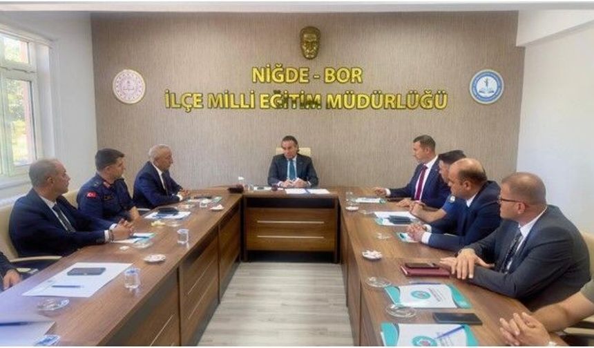 Bor’da Okul Güvenliği zirvesi yapıldı