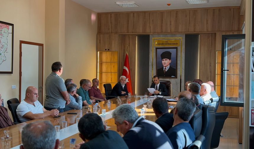Çamardı'da köylerin talepleri görüşüldü