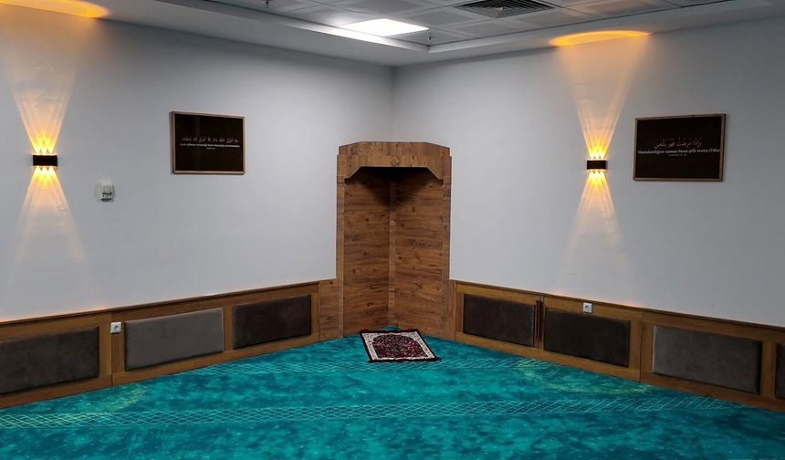Hastane Yeni Ek Binada mescitler açıldı