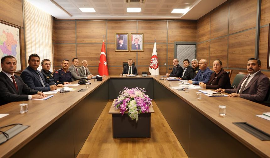 Huzur ve Güvenliği artırma toplantısı yapıldı