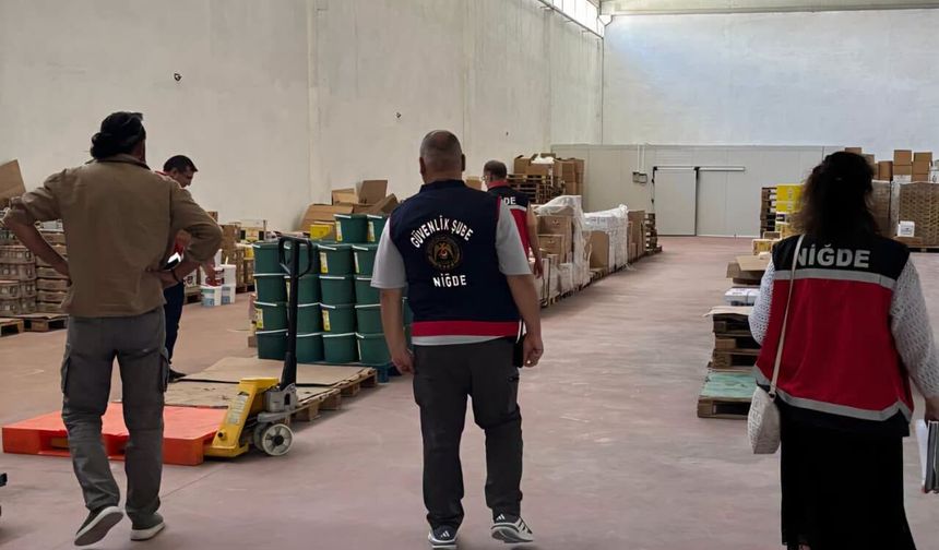 Niğde’de Gıda Güvenliği-1 Operasyonu