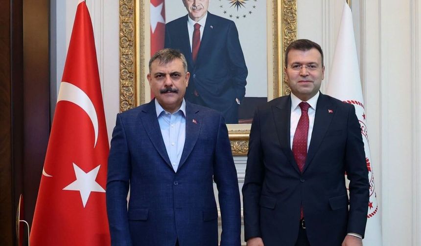 Vali Akmeşe Bakan Çiftçi'yi ziyaret etti