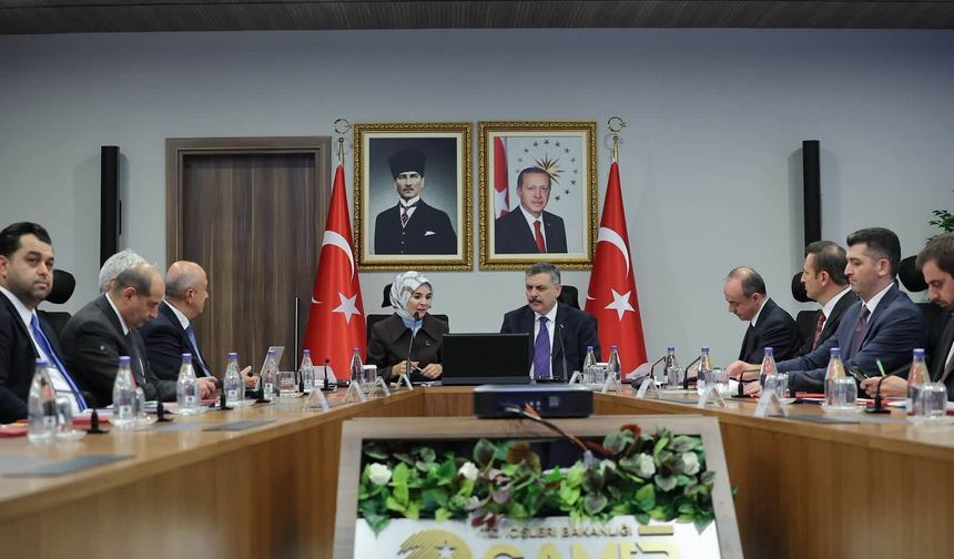 Vali Akmeşe önemli bir VKS toplantısına katıldı