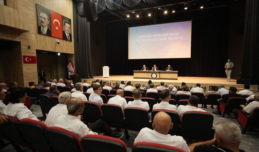 Okul Servisi şoförlerine emanet hatırlatması