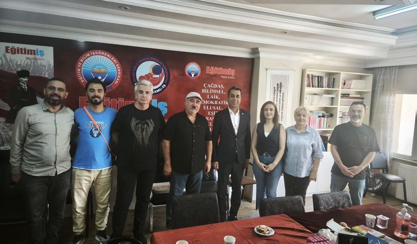 Yeni Parti Niğde’den Eğitim-İş’e ziyaret