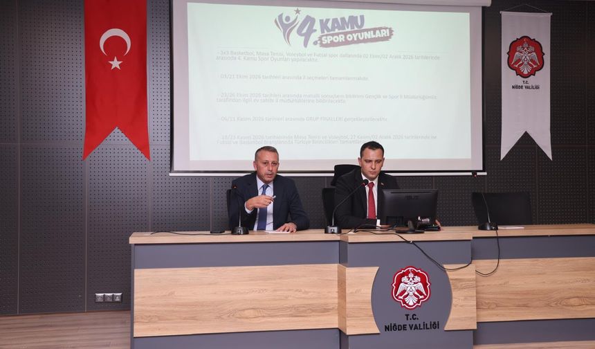 Kurumlar Kamu Spor Oyunları için toplandı