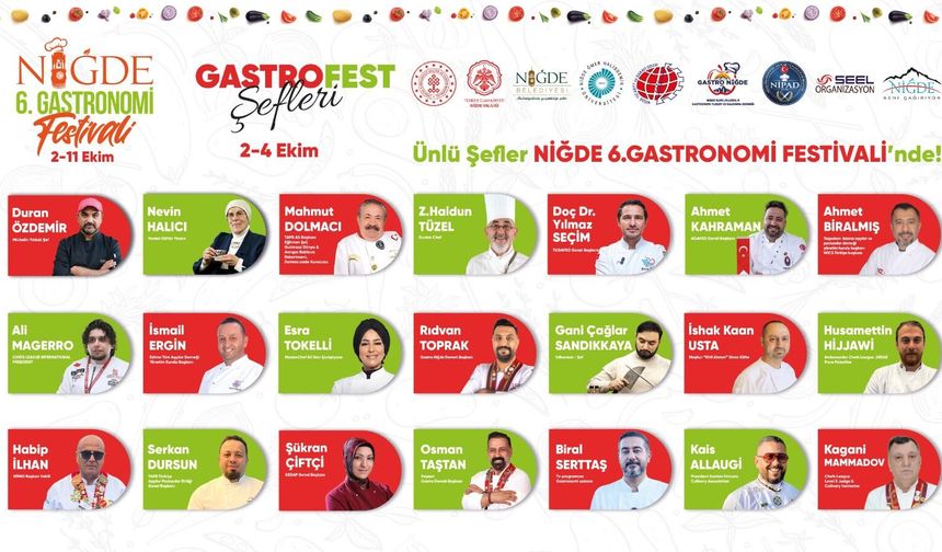 6’ncı Niğde Gastronomi Festivali başlıyor
