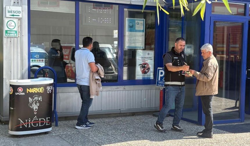 702 Vatandaşa narkotik bilgilendirmesi