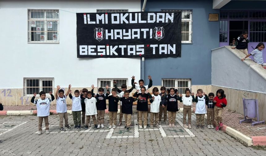 Beşiktaş taraftarlarından öğrencilere anlamlı hediye