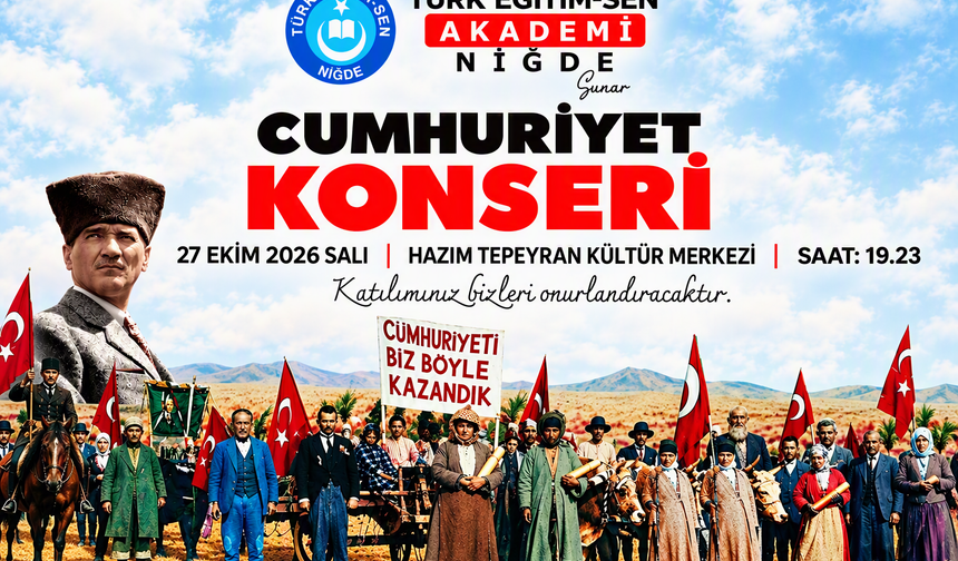 Türk Eğitim-Sen’den Cumhuriyet Konseri