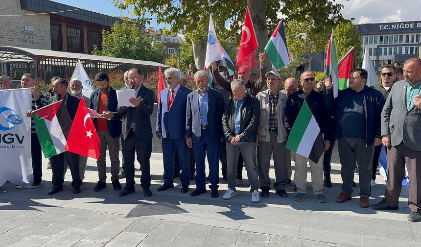 AGD Niğde'den Gazze Çağrısı