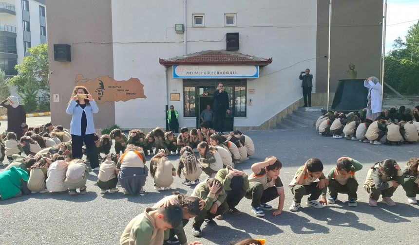 Bor'da Afet Bilinci Tatbikatla pekişti