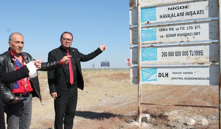 DYP’den Niğde Havalimanı çıkışı