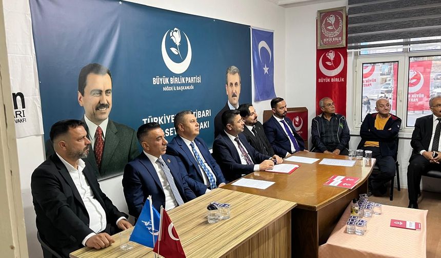 BBP Niğde Genişletilmiş Divan toplantısı yapıldı