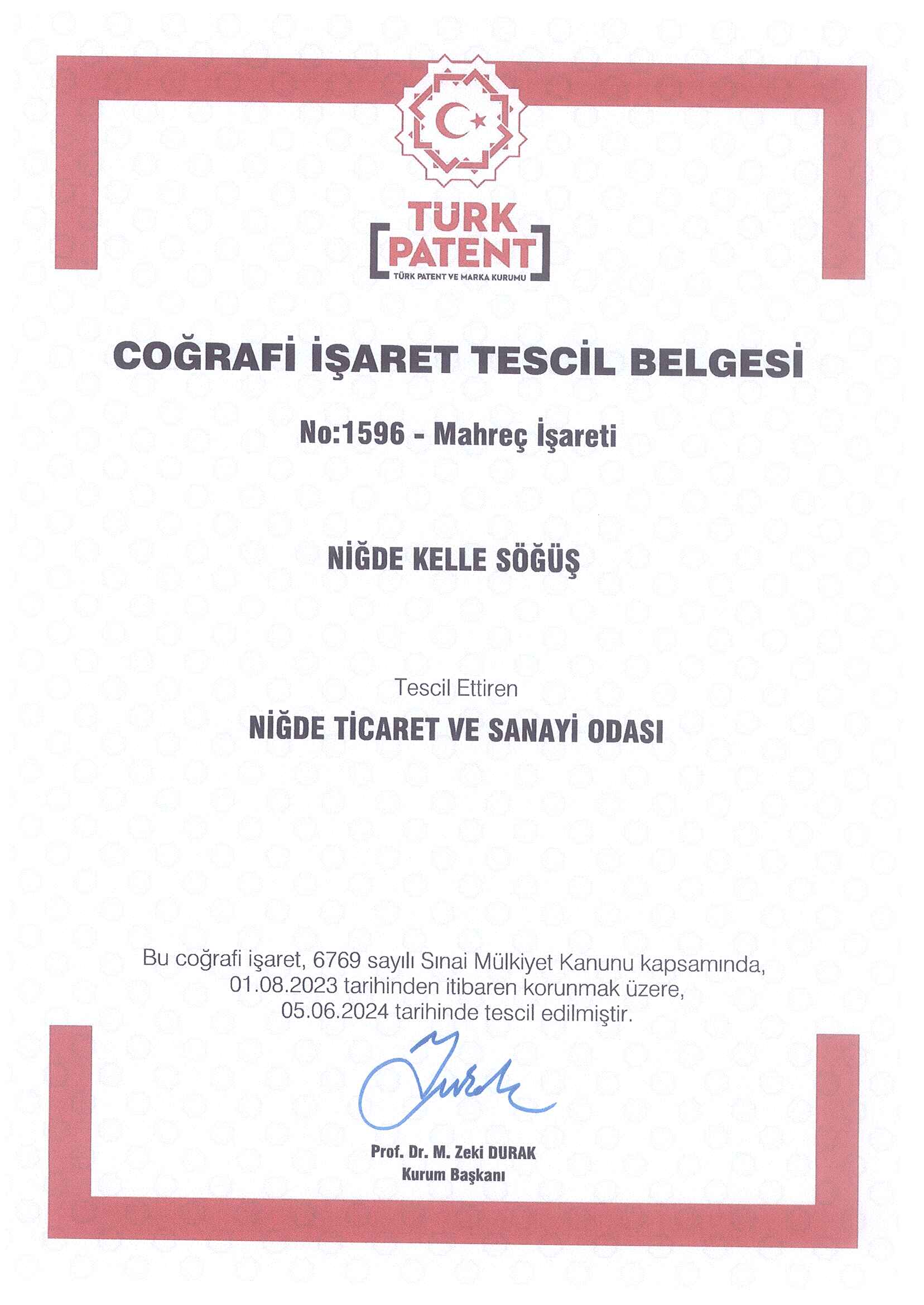 “Niğde Kelle Söğüş’ Resmen Tescillendi (2)