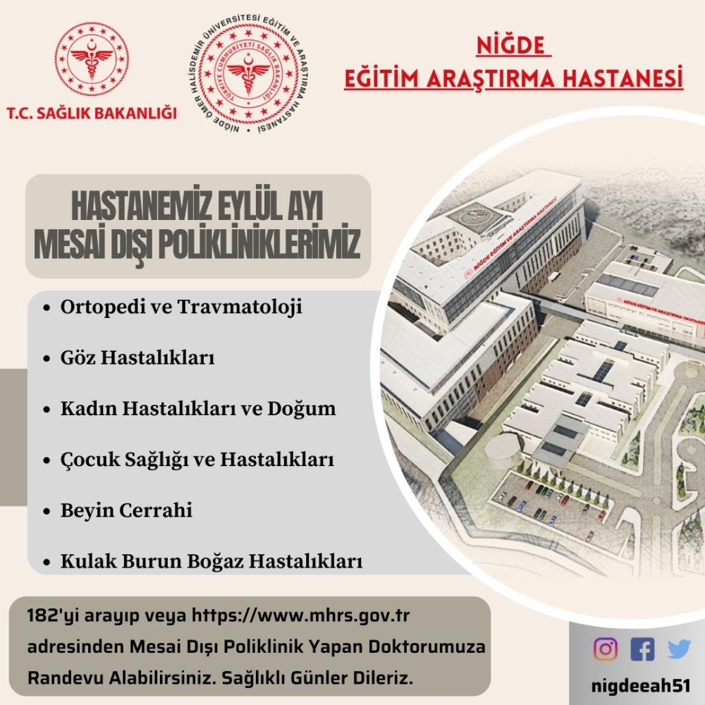 Niğde’de Mesai Dışı Poliklinik Uygulaması (2)