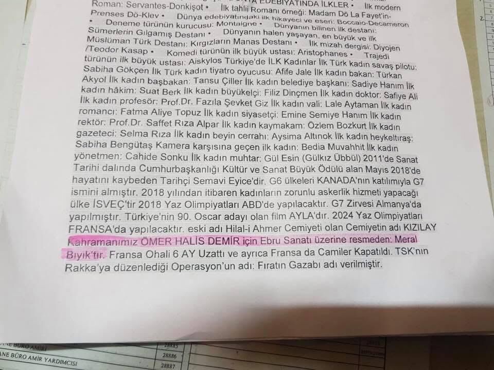 Ebru Sanatçısı Meral Bıyık, Kpss Soru Bankasında Yer Aldı (1)