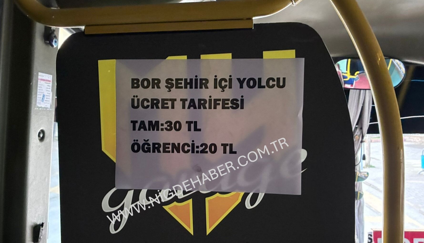 Borniğde Dolmuşu Nigdehaber.com.tr Logolu 2