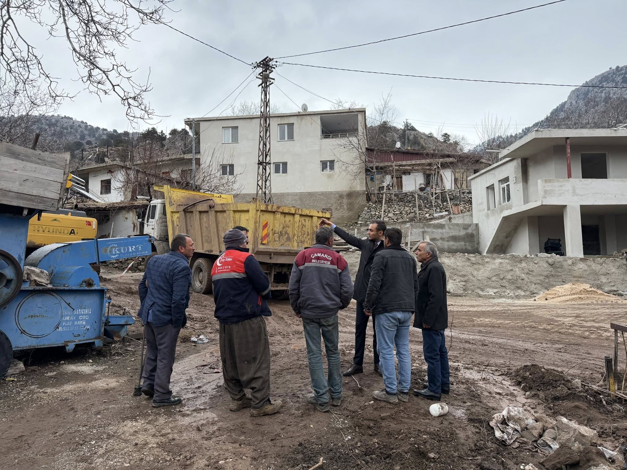 Kaymakam Bektaş’tan Yelatan Köyü’nde Hasar İncelemesi 2