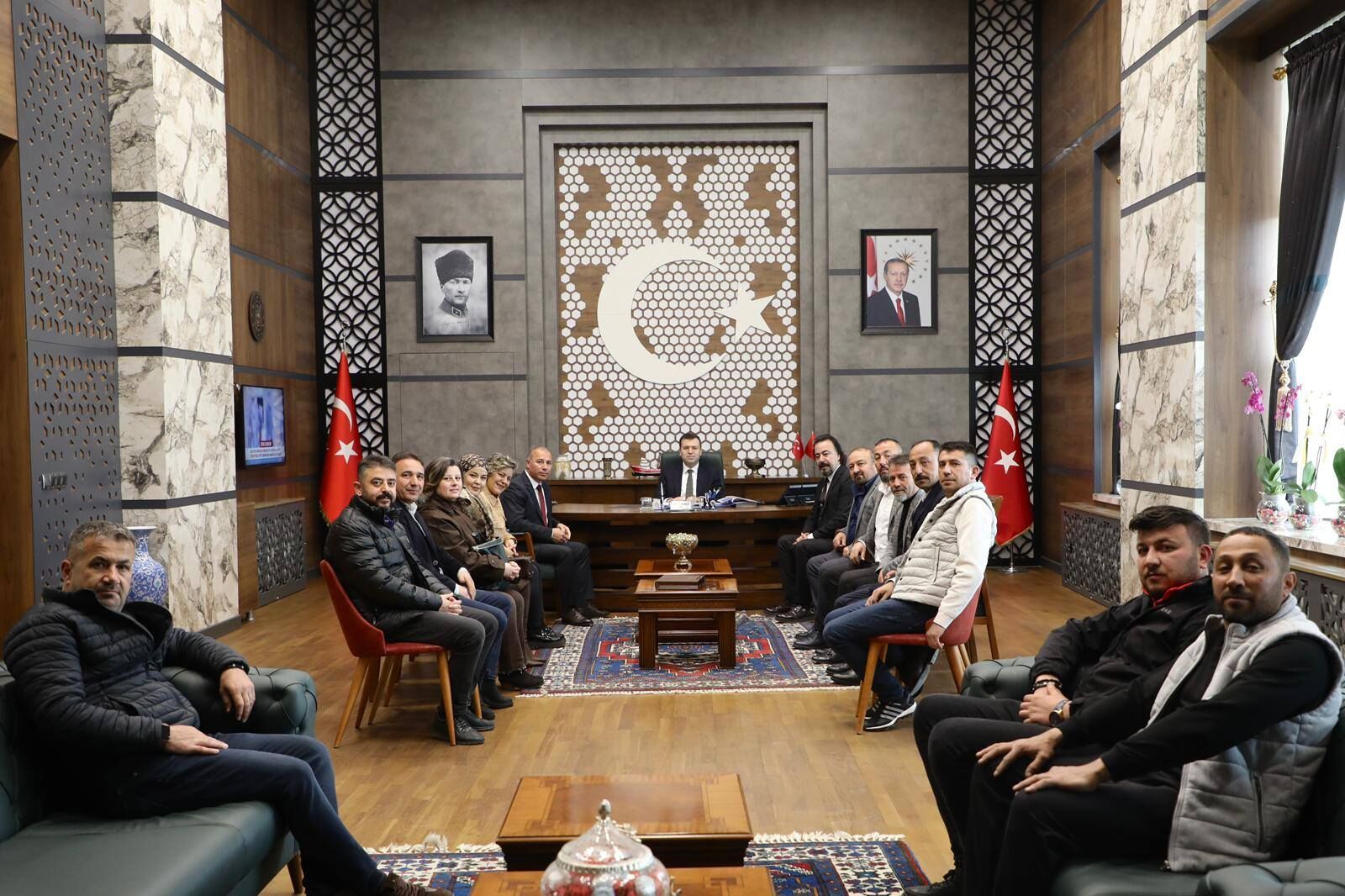 Oda Başkanları Ve Kurumlardan Vali Akmeşe’ye Ziyaret 1