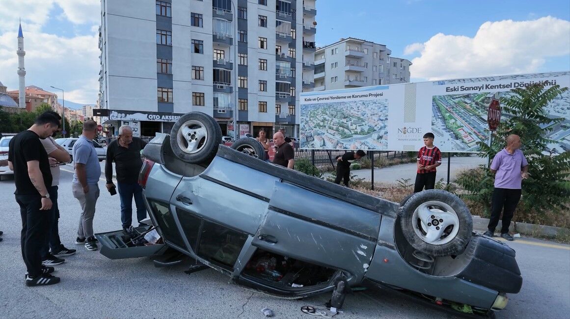 Otomobil Takla Attı 1 Yaralı 1