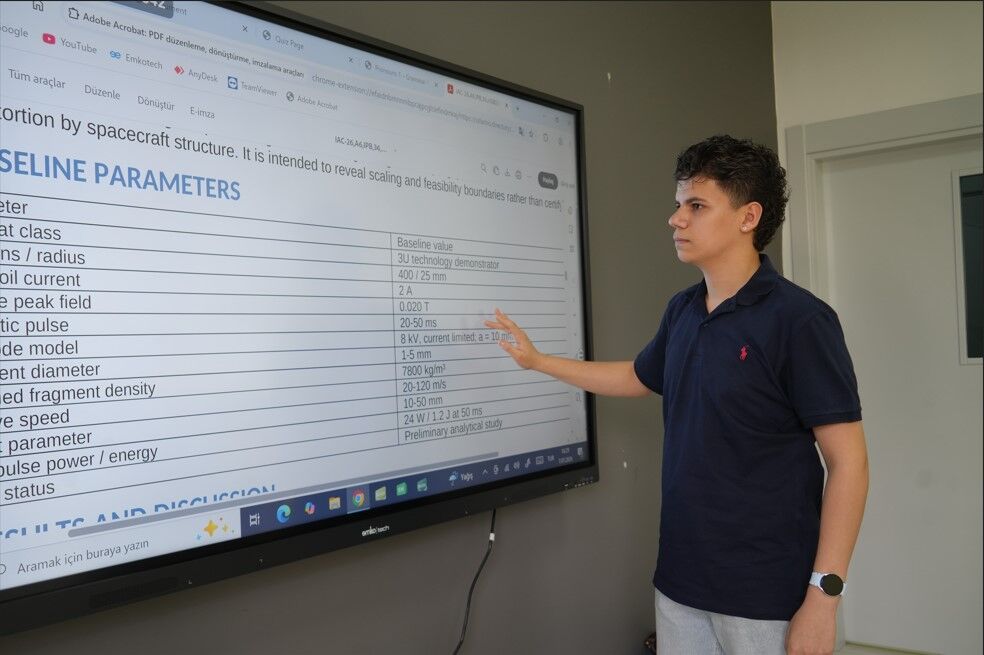 Niğdeli genç Dünya Uzay Kongresi’nde projesini anlatacak