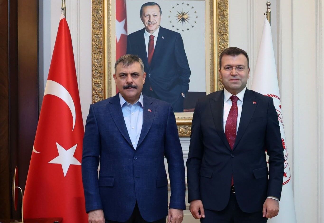 Vali Akmeşe Bakan Çiftçi'yi ziyaret etti