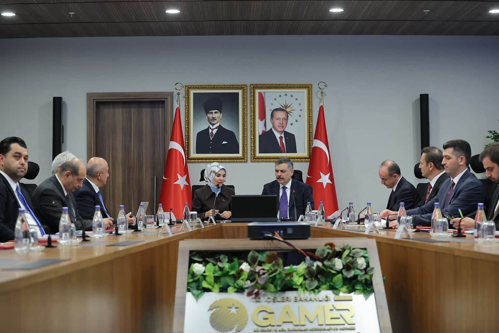 Vali Akmeşe önemli bir VKS toplantısına katıldı